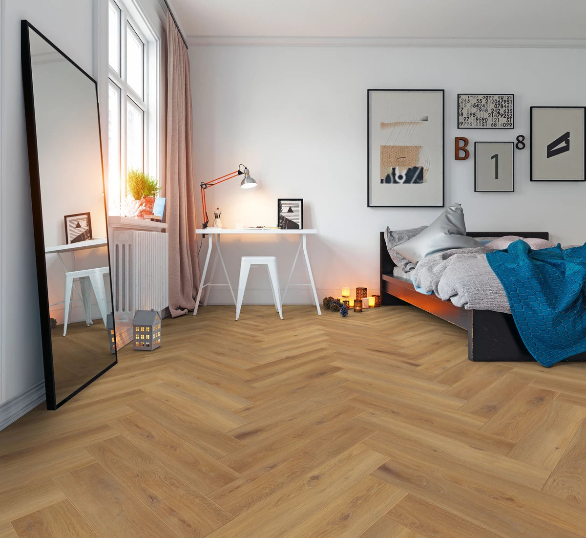 Kronotex Herringbone Click 3861 (Pisa Oak)